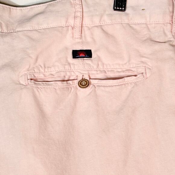 Faherty Tradewinds Linen Blend Shorts Mens 38 Chino Pink Knit Preppy‎ Beach - Picture 5 of 10